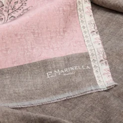 SCIARPA TUBOLARE ROSA IN SETA TWILL Paisley pattern