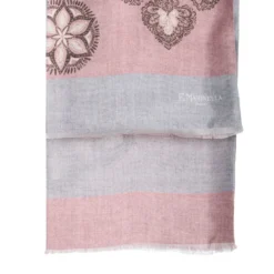 SCIARPA TUBOLARE ROSA IN SETA TWILL Busy pattern