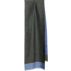 SCIARPA TUBOLARE VERDE IN SETA TWILL Classic daisy