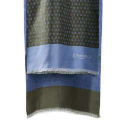 SCIARPA TUBOLARE VERDE IN SETA TWILL Classic daisy