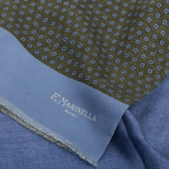 SCIARPA TUBOLARE VERDE IN SETA TWILL Classic daisy