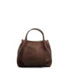 SOFT BAG MARRONE SCURO In pelle liscia