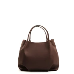 SOFT BAG MARRONE SCURO In pelle liscia