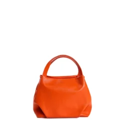 SOFT MINI BAG ARANCIONEIn pelle liscia