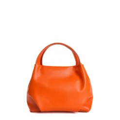 SOFT MINI BAG ARANCIONEIn pelle liscia