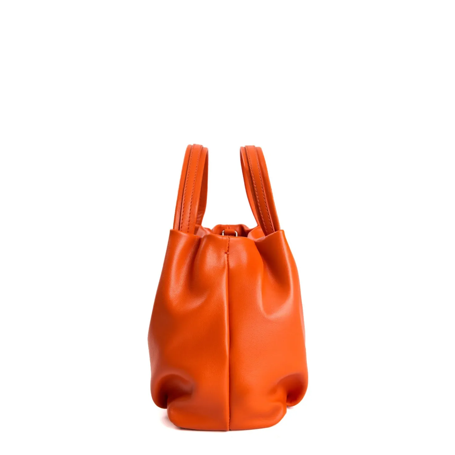 SOFT MINI BAG ARANCIONEIn pelle liscia