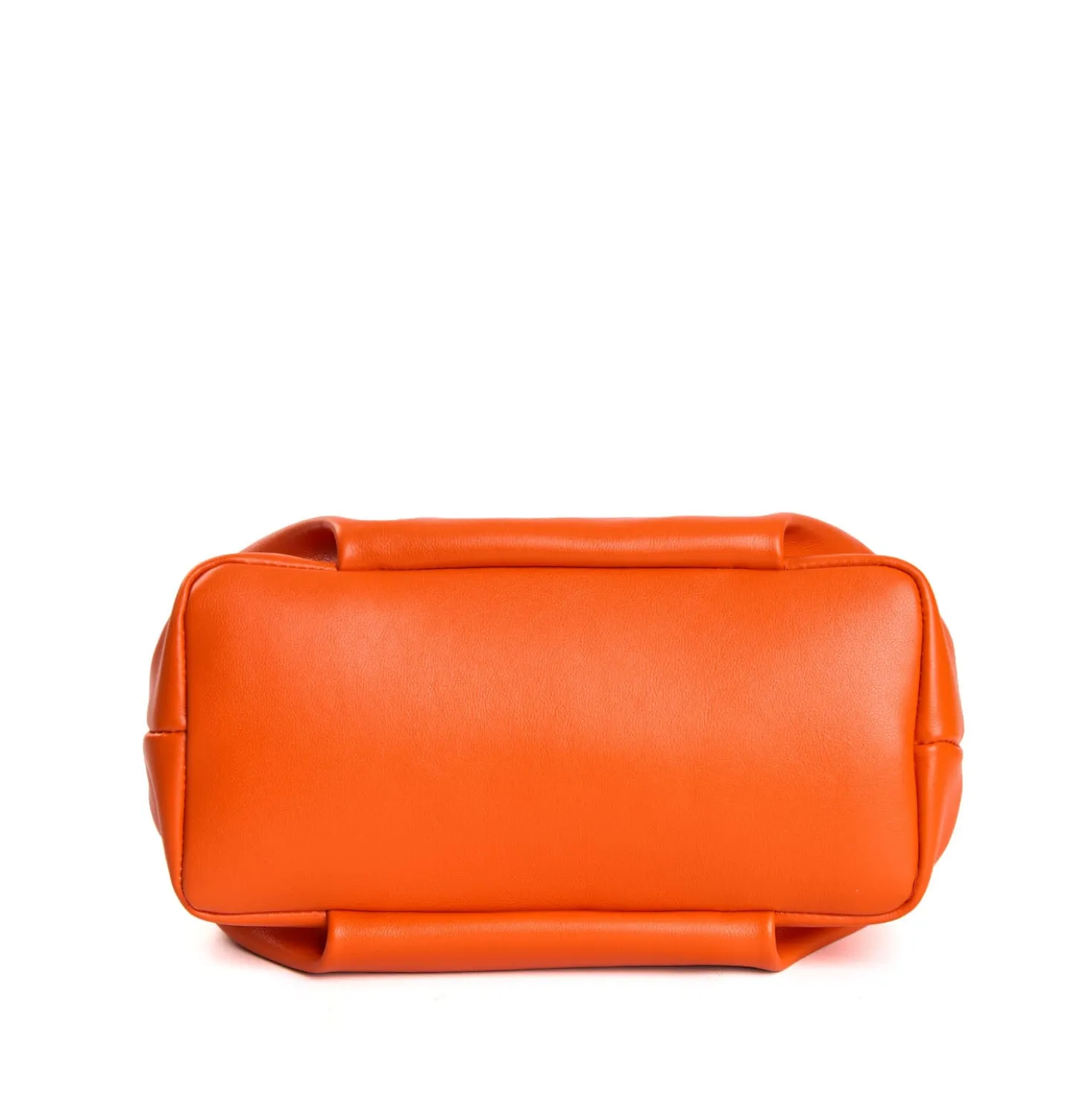 SOFT MINI BAG ARANCIONEIn pelle liscia