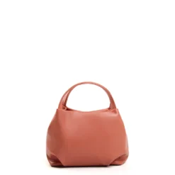 SOFT MINI BAG ARANCIONE SCURO In pelle liscia