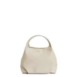SOFT MINI BAG BEIGE POLVERE In pelle liscia