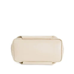 SOFT MINI BAG BEIGE POLVERE In pelle liscia