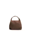 SOFT MINI BAG MARRONE SCURO In pelle liscia