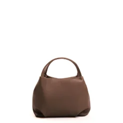 SOFT MINI BAG MARRONE SCURO In pelle liscia