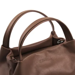 SOFT MINI BAG MARRONE SCURO In pelle liscia