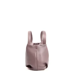 SOFT MINI BAG ROSA In pelle liscia