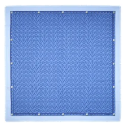 STOLA AZZURRO POLVERE 115 IN LANA, SETA E CASHMERE Fiori d’archivio
