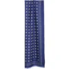 STOLA BLUE IN LANA Decorazioni floreali