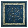 STOLA BLU 140 IN LANA E CASHMERE Albero della vita