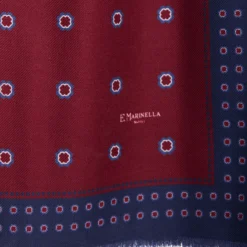 STOLA BORDEAUX IN LANA Decorazioni floreali