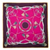 STOLA BORDEAUX 115 IN LANA, SETA E CASHMERE Nappine e chiavi