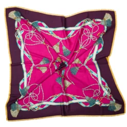STOLA BORDEAUX 115 IN LANA, SETA E CASHMERE Nappine e chiavi