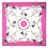 STOLA FUCSIA 115 IN LANA, SETA E CASHMERE Nappine e chiavi