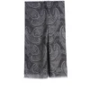 STOLA GRIGIA IN LANA Fantasia paisley