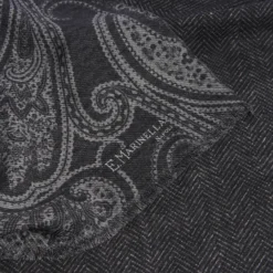 STOLA GRIGIA IN LANA Fantasia paisley