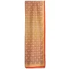 STOLA IN VOILE DI COTONE E SETA ARANCIONE Fiore monogram 100