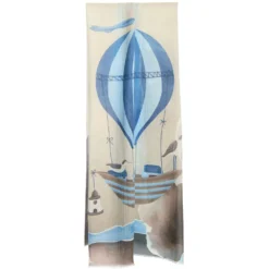 STOLA MARRONE IN CASHMERE Collezione mongolfiere