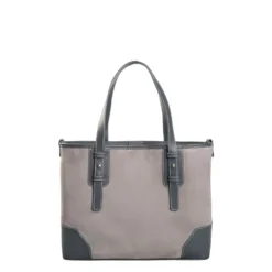 TOTE BAG MIDI GRIGIA In suede e pelle