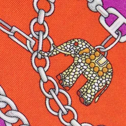 TWILLY IN SETA ARANCIONE Lucky elephant