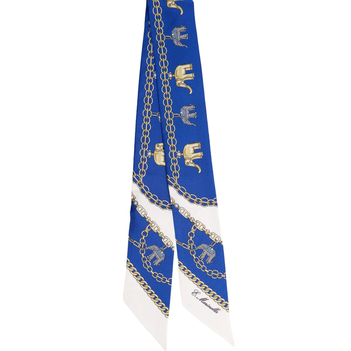 TWILLY IN SETA BLU Lucky elephant