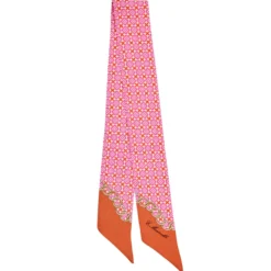 TWILLY IN SETA FUCSIA Microfantasia fiore