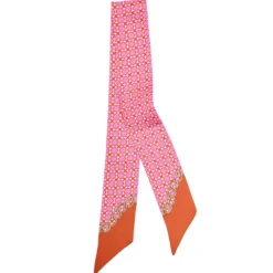 TWILLY IN SETA FUCSIA Microfantasia fiore