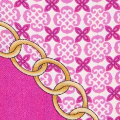 TWILLY IN SETA FUCSIA Microfantasia fiore