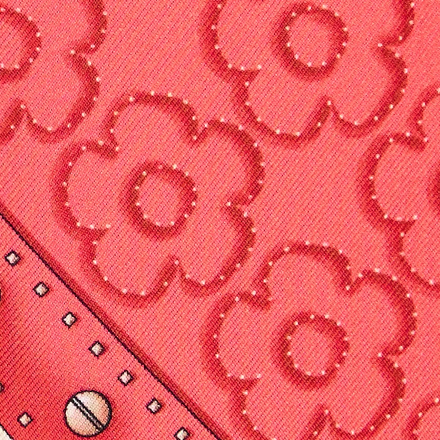 TWILLY IN SETA ROSSO Fiori d'archivio