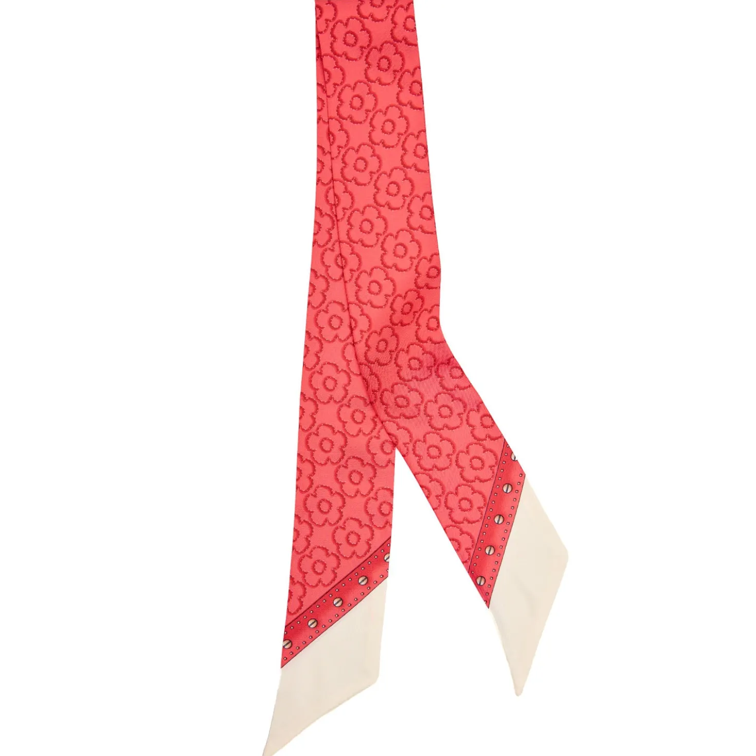 TWILLY IN SETA ROSSO Fiori d'archivio