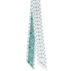TWILLY IN SETA VERDE Greek key floral