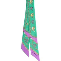 TWILLY IN SETA VERDE Lucky elephant