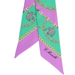 TWILLY IN SETA VERDE Lucky elephant