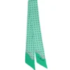 TWILLY IN SETA VERDE Microfantasia fiore