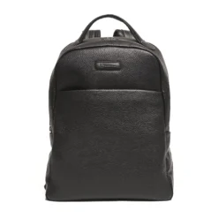 ZAINO NERO IN PELLE Con schienale rinforzato